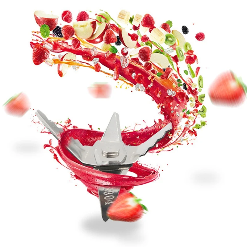 

3 Pc Multifunctional Toothed Six-Leaf Stirring Blade Juice Machine Accessories Knife Holder Suitable for Thread, M3.0