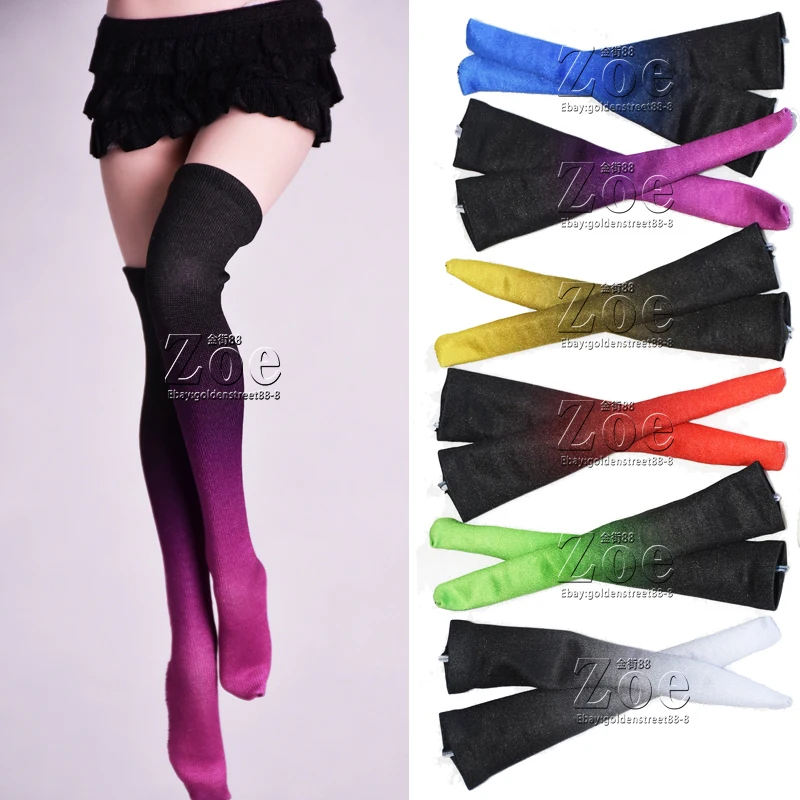 

1:6 Scale Female Long Socks Stockings Clothes Fit 12'' Female TBL PH JO UD Action Figure Body