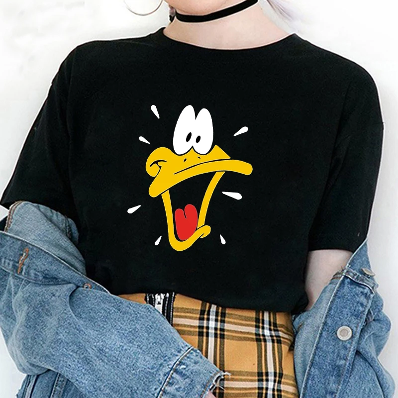 

Summer short-sleeved women's T-shirt round neck cartoon print kawaii casual large girl clothes 2021 new cute femme tees