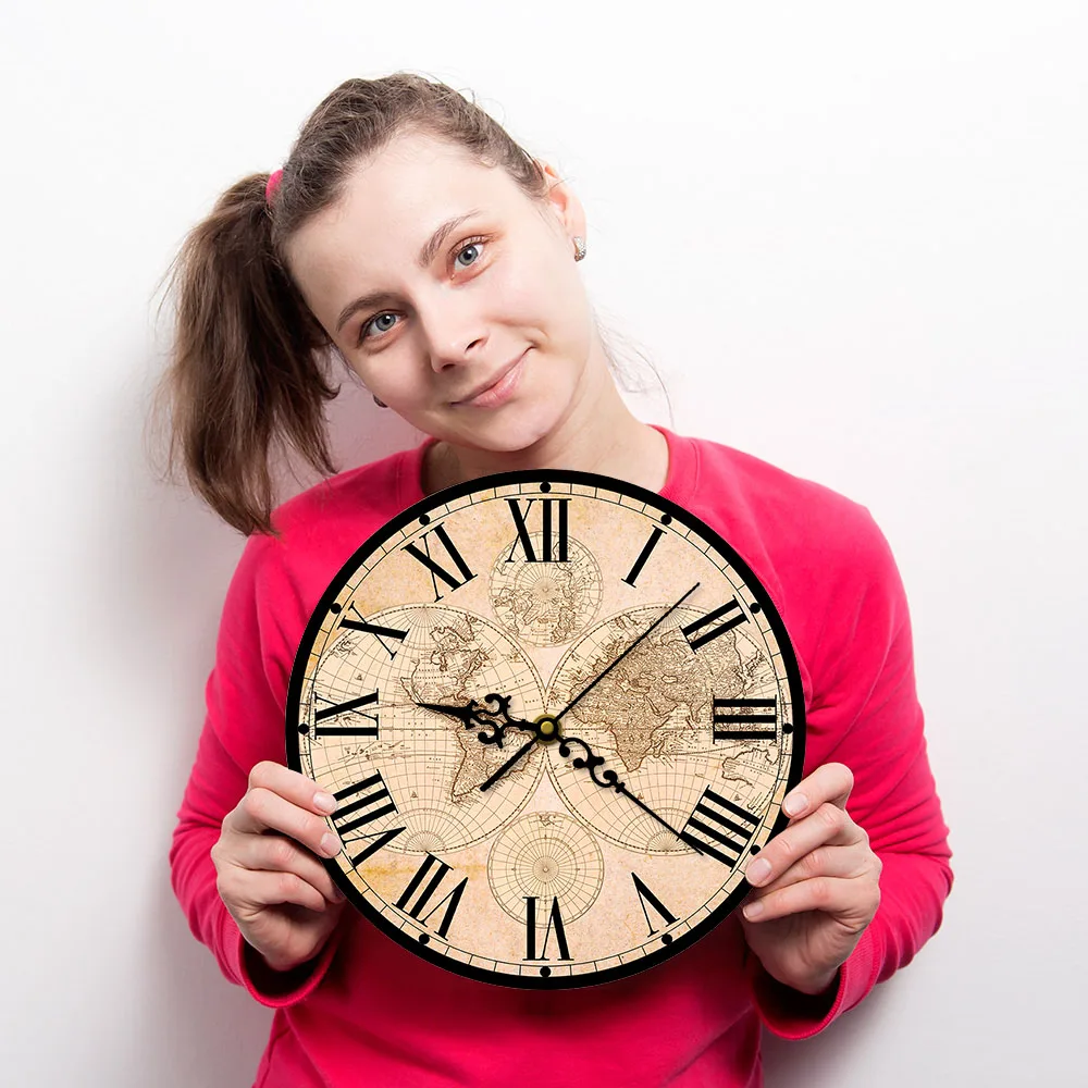 17-го века антикварная карта мира изобразительное искусство печать современные