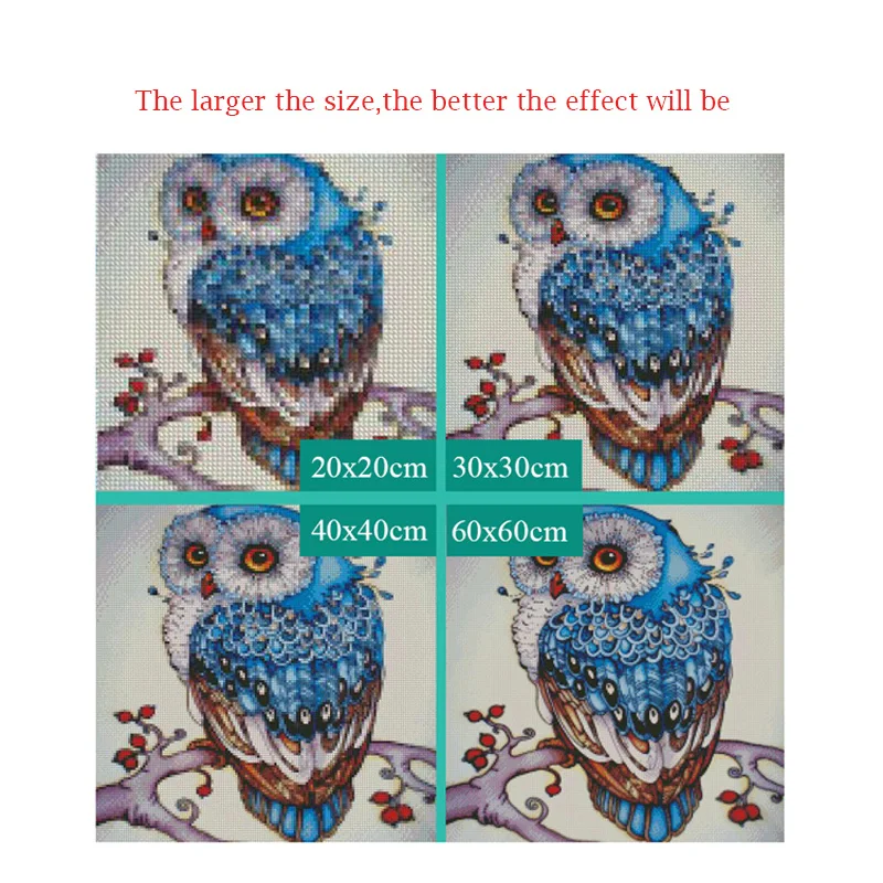 5D картины из страз сделай сам вышивка крестиком сова Лебедь и собака 3D Алмазная