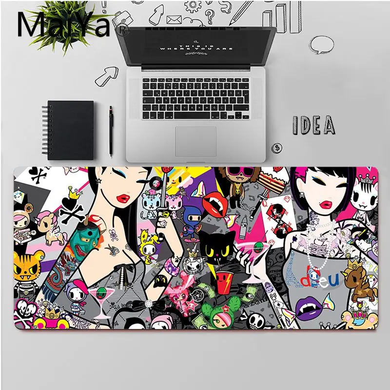 Высококачественный японский коврик для мыши Maiya Tokidoki большой компьютерный