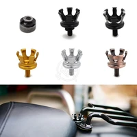 motorcycle imperial crown style aluminum rear fender seat bolt seat screw nut mount knob cover nut for harley motorbikes 96 20