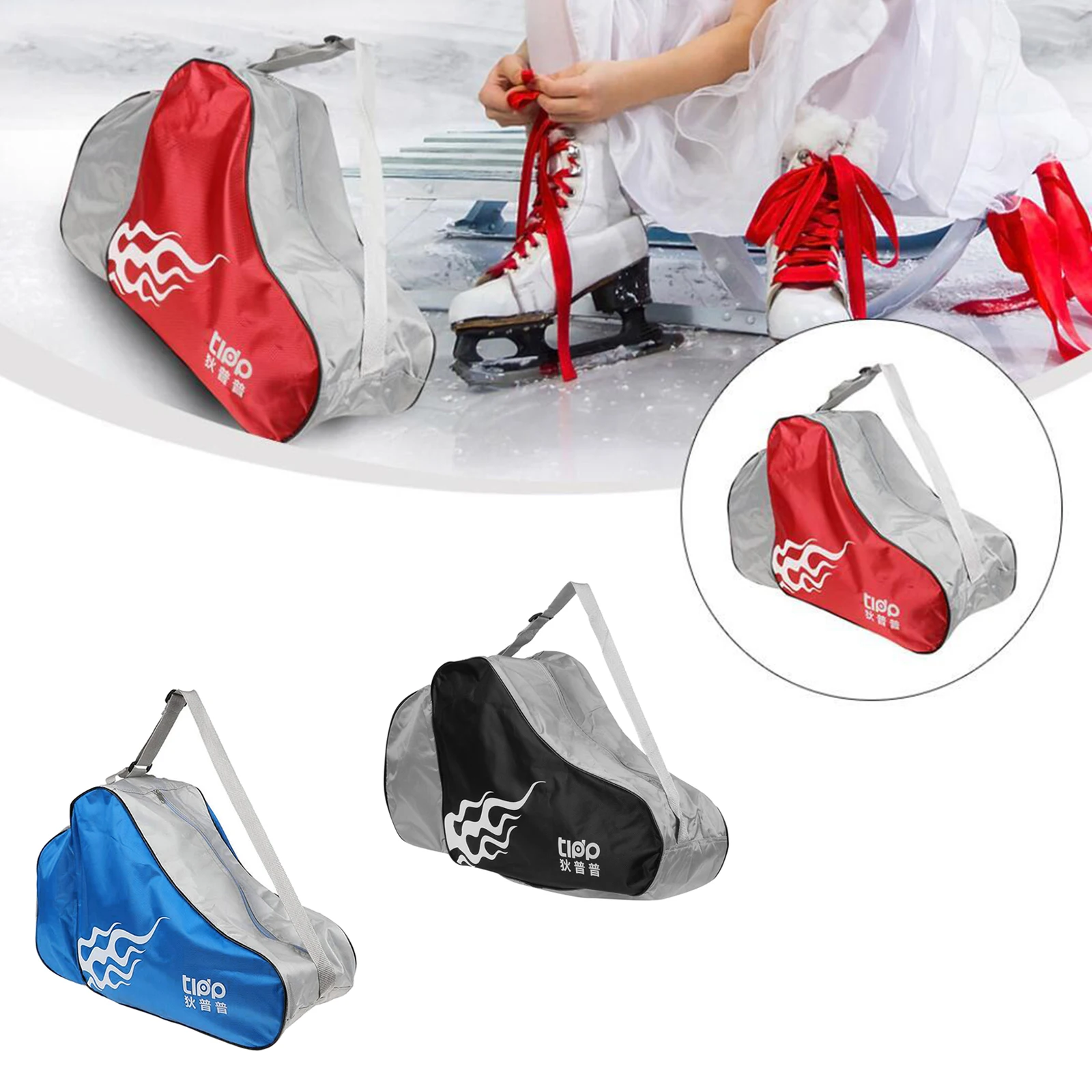 

Portable Professional Roller Skating Boots Bag Handbag Storage Backpack