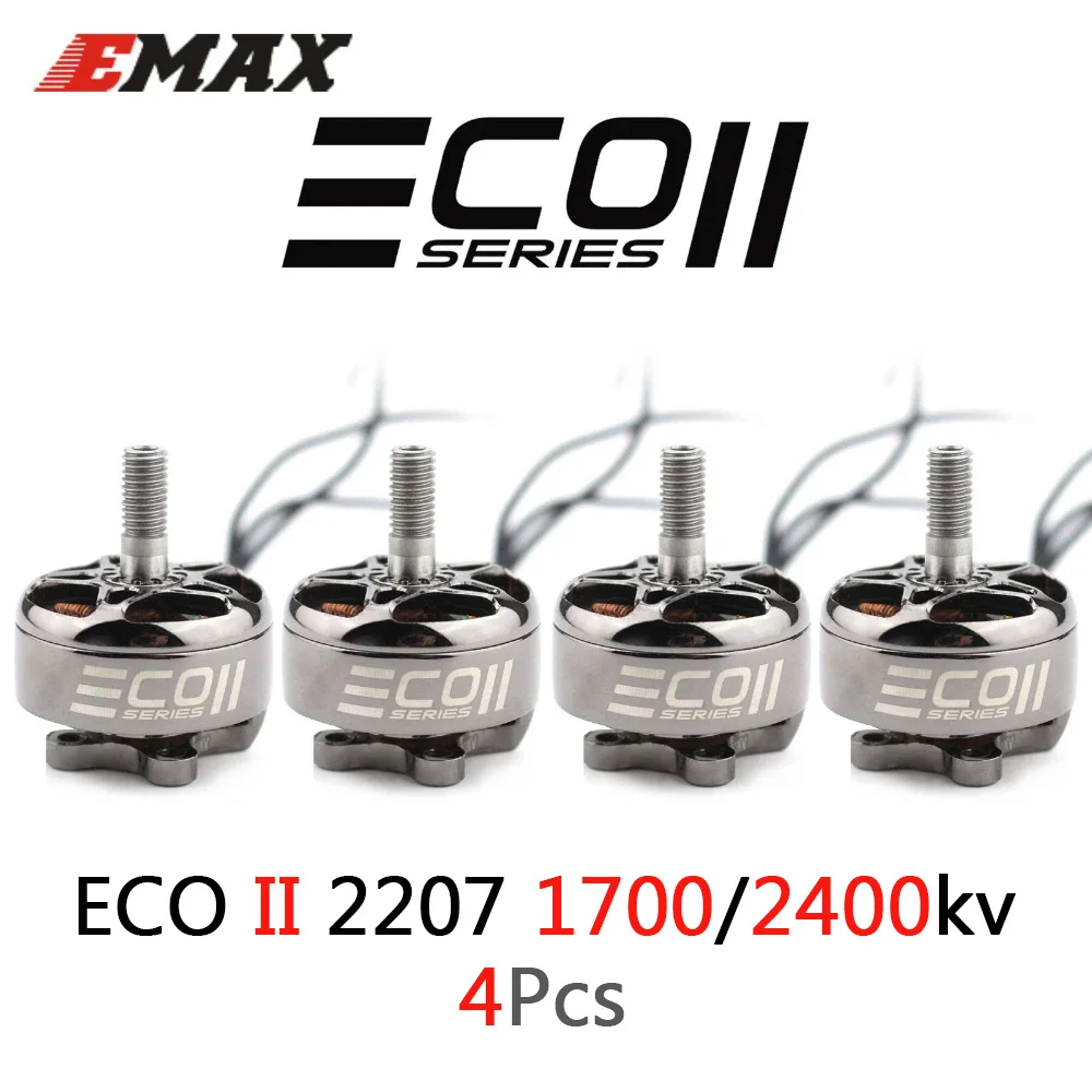 4 шт. обновленный Emax ECO II серии 2207 1700/1900/2400KV 3 6S бесщеточный двигатель мм