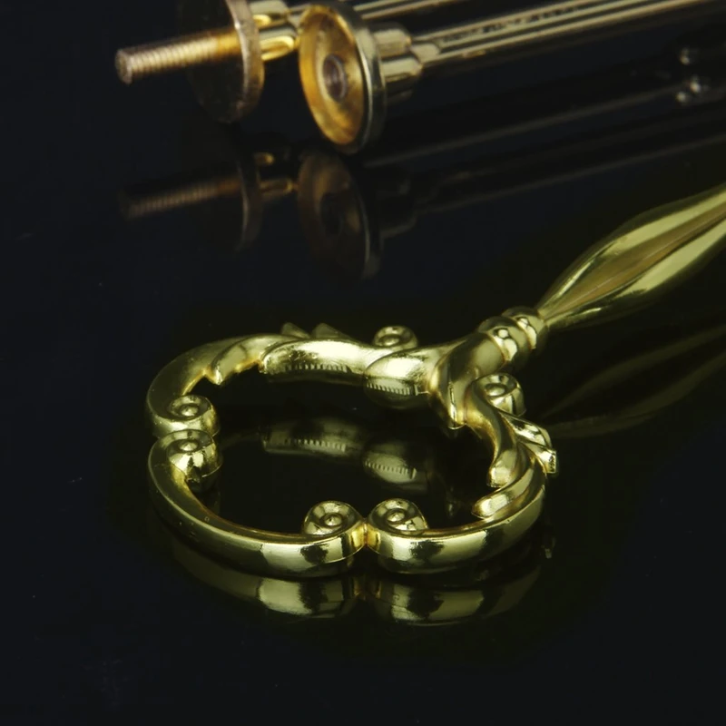 3 ярусная подставка для торта с цветочным рисунком (золотистая)| |