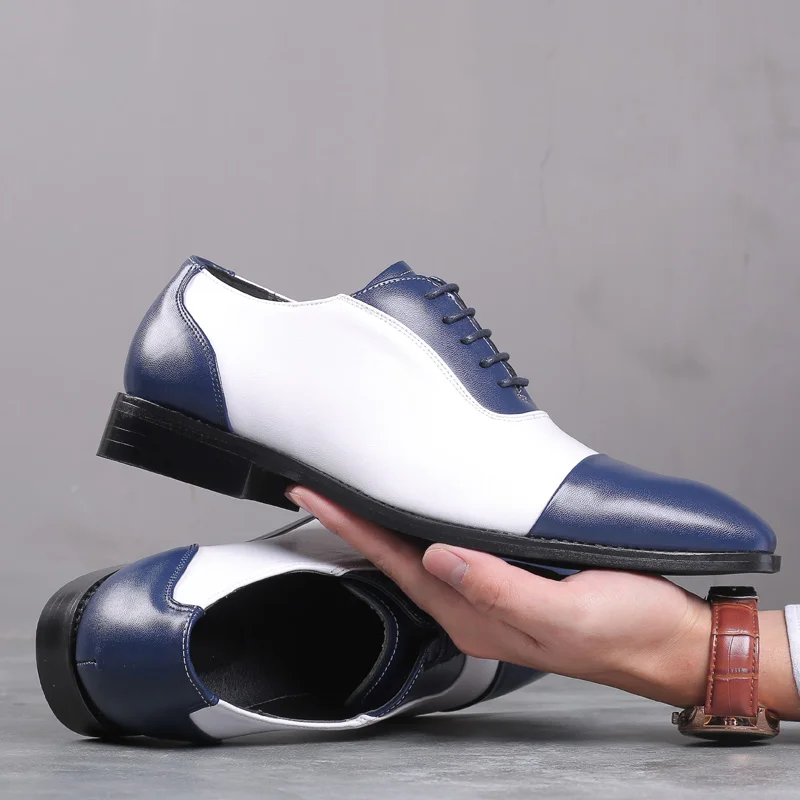 

Винтажные повседневные мужские кожаные туфли большого размера со шнуровкой разных цветов