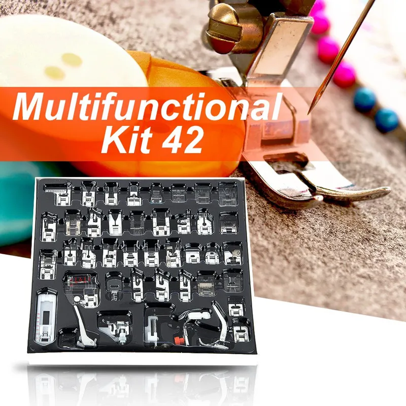 42 шт. набор прижимных лапок для швейных машин Brother Janom Singer YJ30|sewing foot set|set footsewing set |