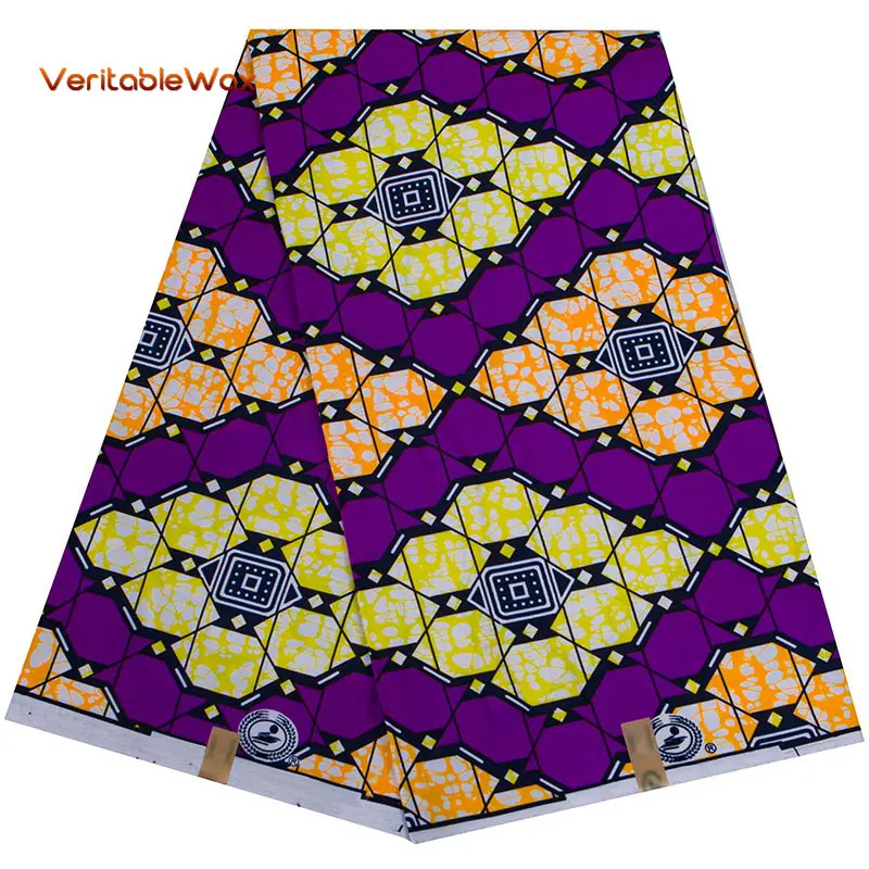 

African Prints Patchwork Textile Fabric 100% Polyester Real Wax Sewing Dress DIY Craft Design Tissu Africa Nigerian Pagne FP6408