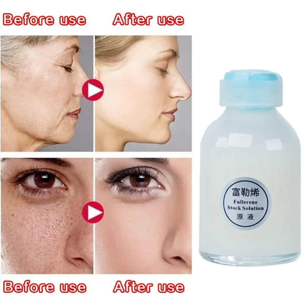 

1Pcs 30ml Fullerene Stock Solution Skin Whitening Lightening Serum Kojic Acid Serum Fades Fine Lines Brightening Skin Supplies