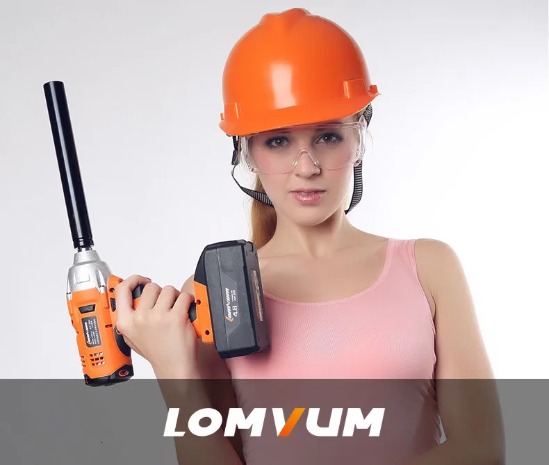 LOMVUM Электрический гаечный ключ рукав гаечный ключ трещотка гаечный ключ для ремонта авто оборудование грузовик шестигранный хвостовик ударная розетка адаптер