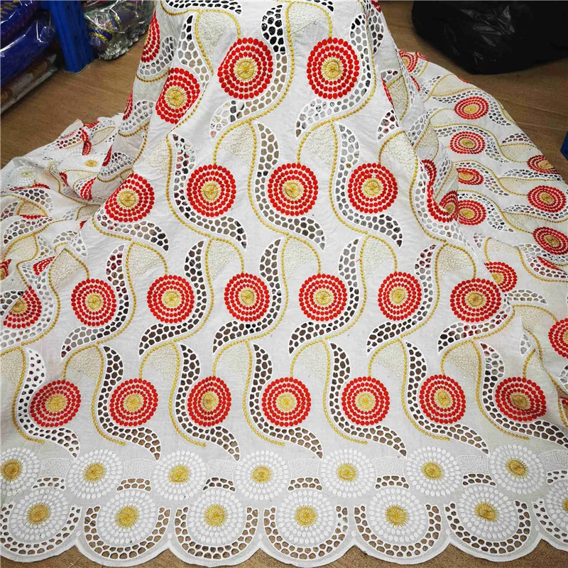 

bazin riche Brode lace fabric 2020 latest punch embroidery lace African french Swiss voile net lace fabrics 5yards/lot