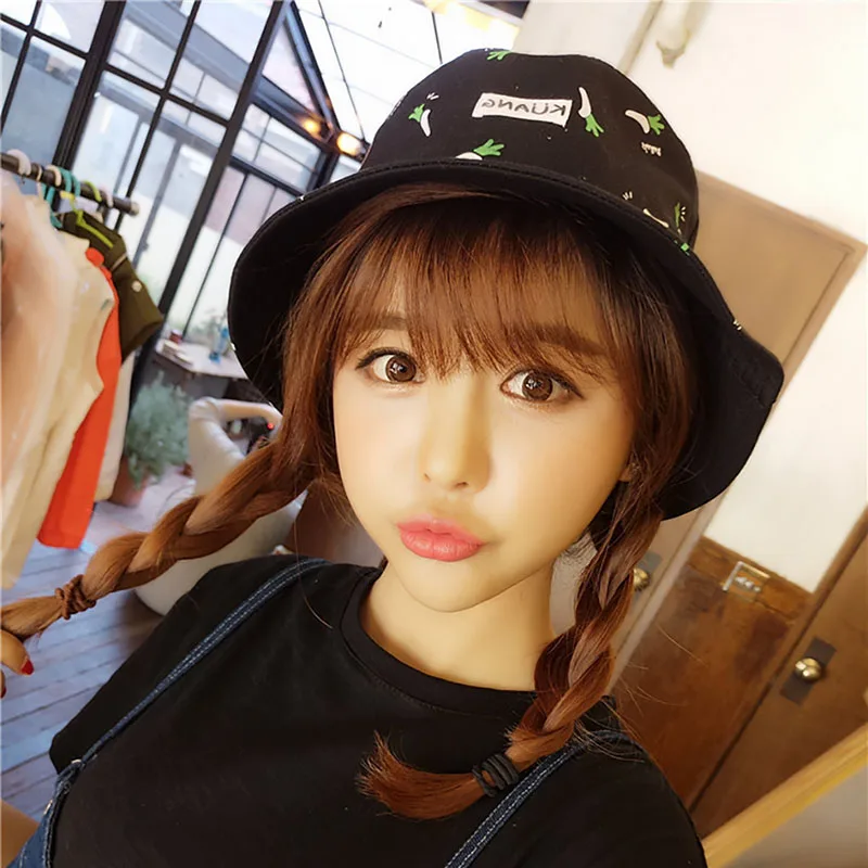 Милая Двусторонняя одежда с вышивкой на пальце Панама мужская шляпа женская