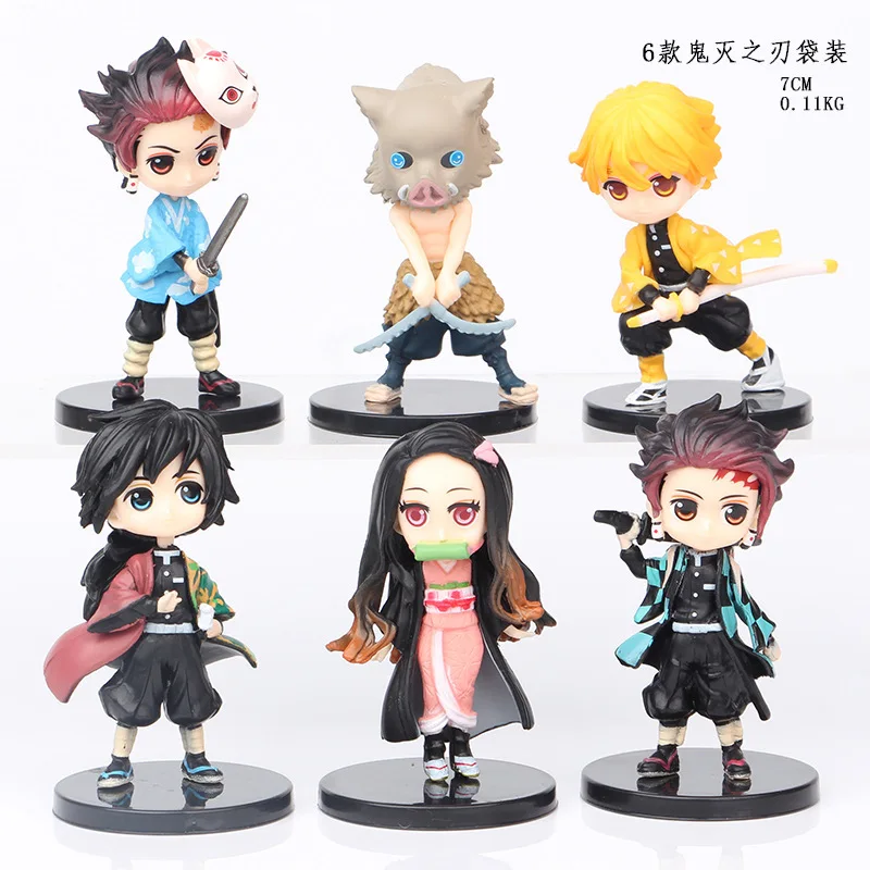 Экшн-фигурка Kamado Tanjirou Nezuko Agatsuma Zenitsu из ПВХ Игрушечная модель | Игрушки и хобби