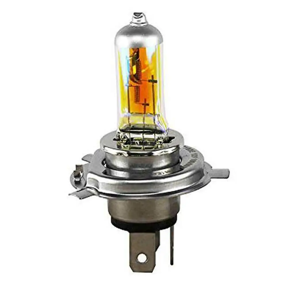 

1pc 12V H4 55W Lights Halogen Bulb Yellow Fog High Lamp parking Car 60/55W Headlight Light P43T auto Source Power Head L8P3