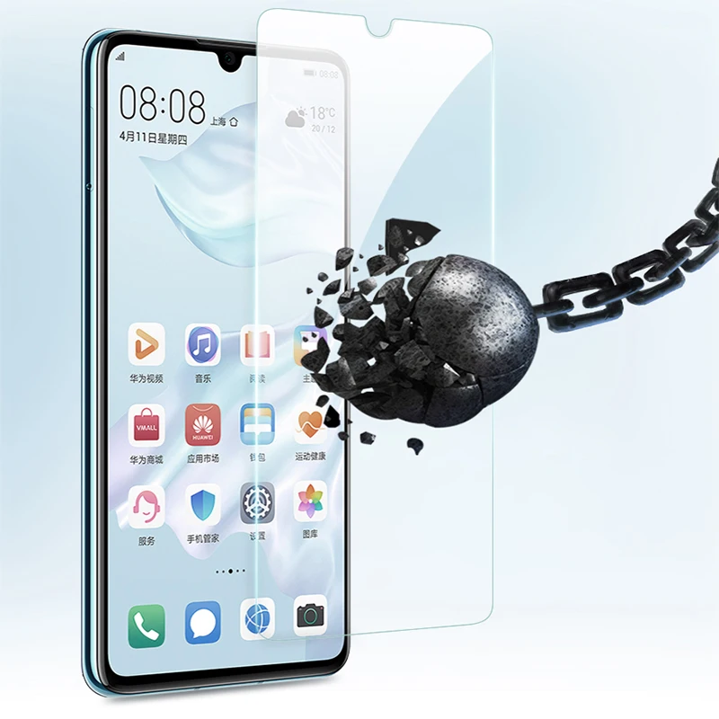 

3PCS Screen Protector Protective Glass for Huawei P30 Lite P20 Pro Tempered Glass on Huawei P40 Lite 5G E 2019 HD Toughed Film