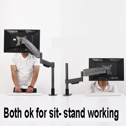 Сверхмощный газовый пружинный кронштейн для ЖК стола зажимной держатель