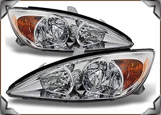 Sulinso подходит для Toyota-Camry LE SE XLE хромированные прозрачные передние фары сменные