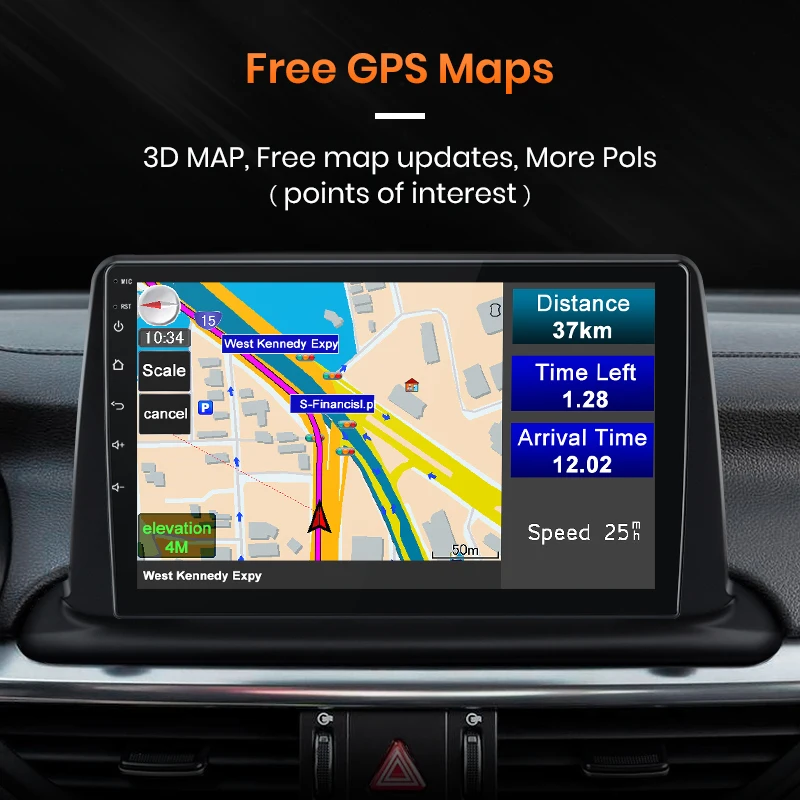 Автомагнитола AWESAFE PX9 для Kia Cerato 4 2018-2020 мультимедийный видеоплеер с GPS 2din Android 10 0 2