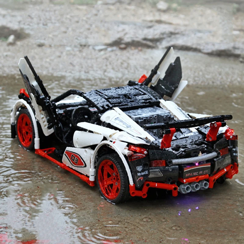 RC 13067 1928 шт. техника MOC 3918 Икар Mini Roadster Супер спортивный автомобиль строительные