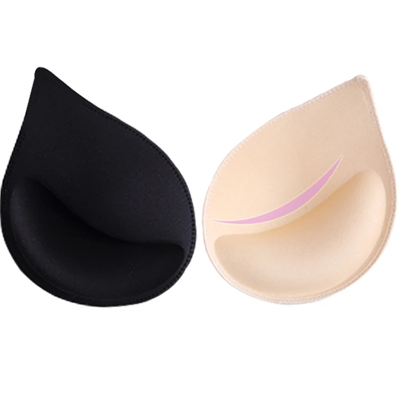 

2/1 pairs Woman Swimsuit Pads Sponge Foam Push up Enhancer Chest Cup Breast Swimwear Inserts Triangle Lingerie Exotic Bra Pad