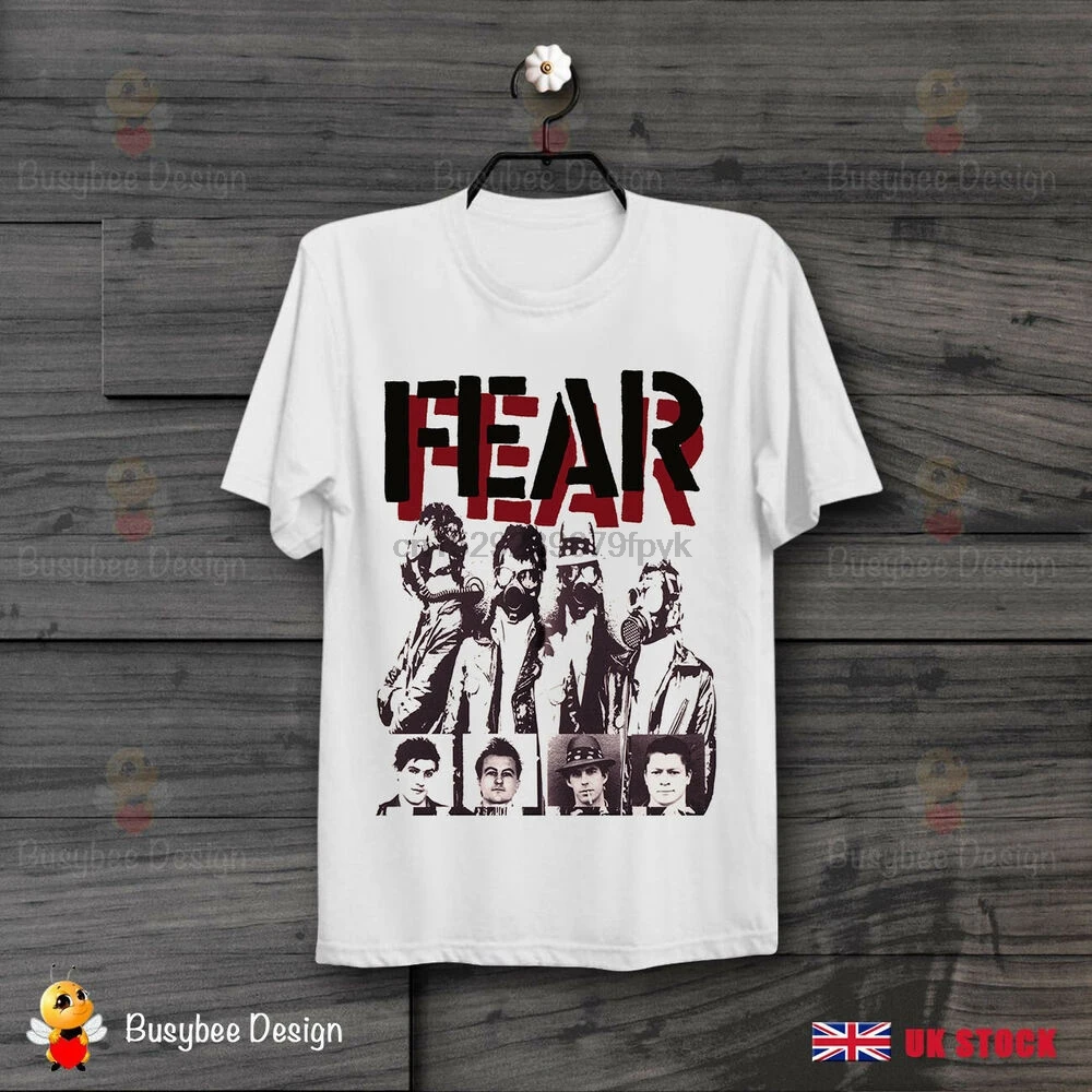 Крутая металлическая ретро футболка унисекс в стиле с изображением группы страх
