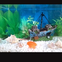 aquarium fish tank decoration landscaping resin ornaments supplies simulation sunken fish tank decoration waterscape accessories