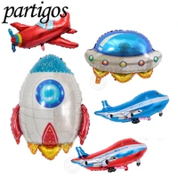 1 pc large infla rocket balloons foil balloons birthday party decorations helium balloons kids gifts