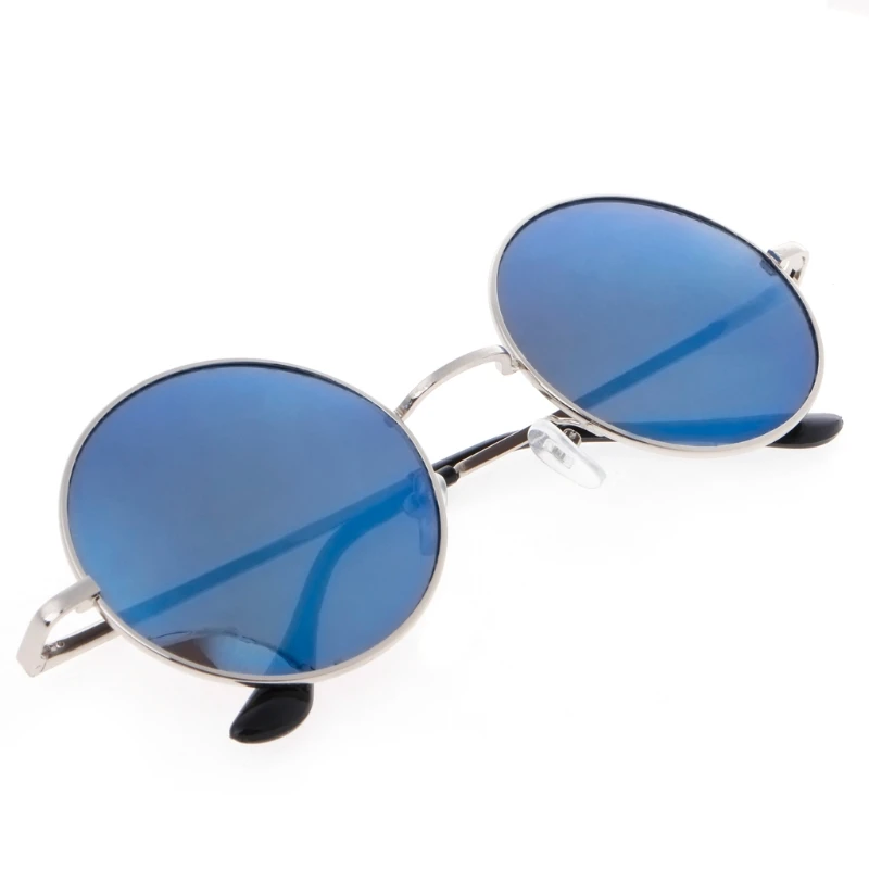 

Винтажные мужские и женские мужские солнцезащитные очки в стиле хиппи ретро круглые металлические очки 649C