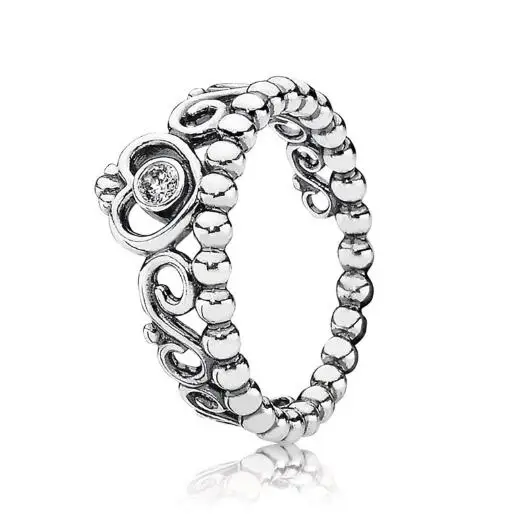 

925 Sterling Silver pan Ring Princess Ring Stack For Women Wedding Engagement Party Gift Fashion Jewelry