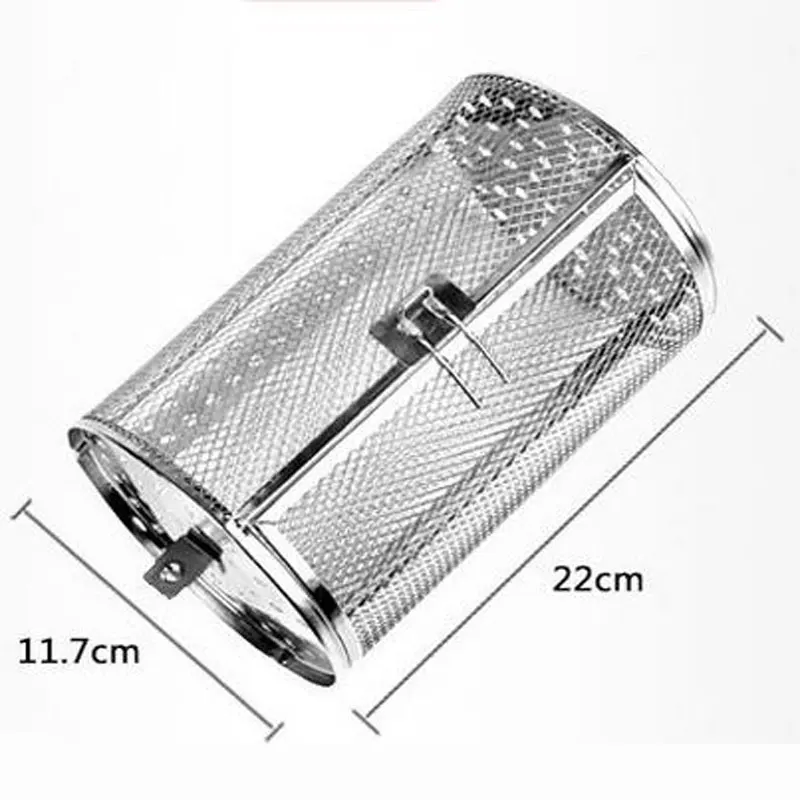 Гриль для печи клетка жаровня-бочка барбекю корзина из нержавеющей стали гриль