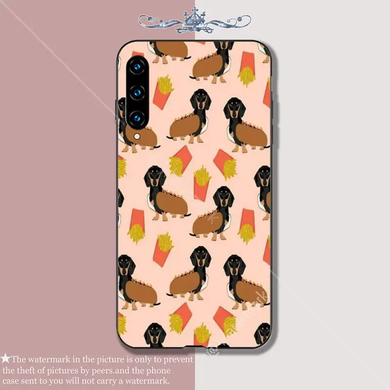 Чехол для телефона Dachshund Doxie Flower Dog щенок чехлы huawei y7 2019 mate 10 20 lite pro honor 9x Y9s funda