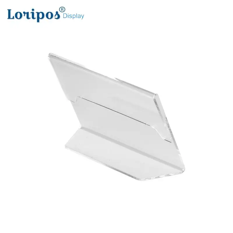 L образная настольная витрина акриловая Вертикальная Горизонтальная прозрачная