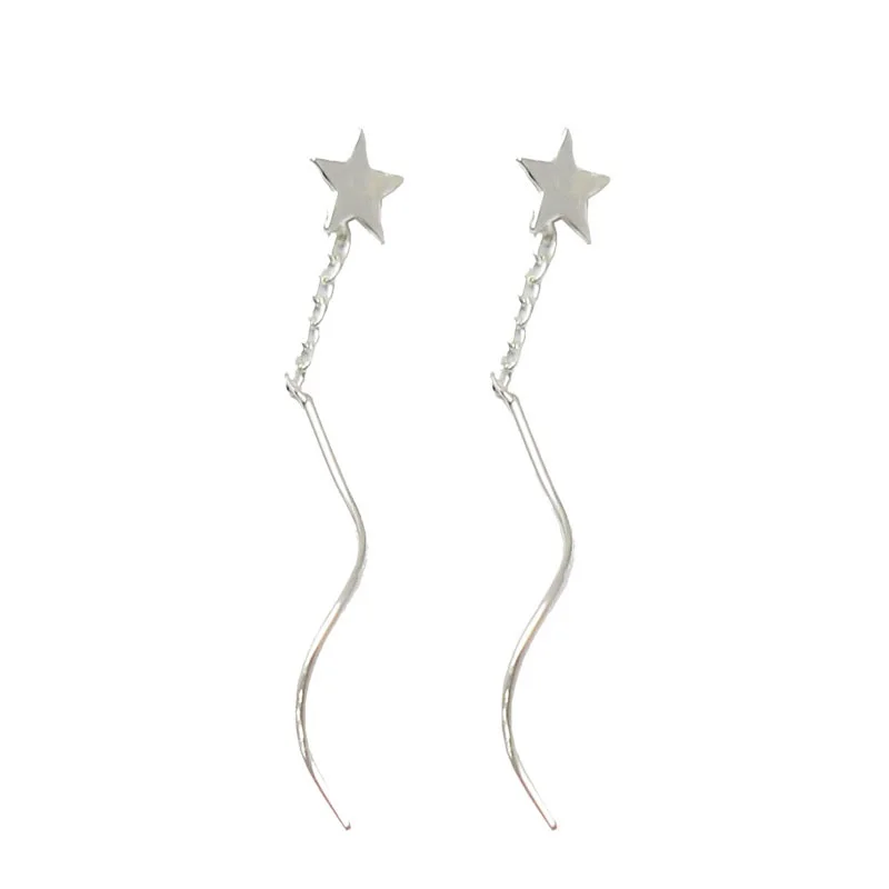YBjewelry 925 пробы серебряные серьги модные очаровательные тонкие ювелирные изделия