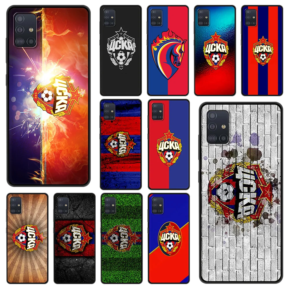 

PFC CSKA Moscow Football Team Luxury Phone Case for Samsung Galaxy A51 A71 M31 A01 A11 A21S A31 A41 Cover Shockproof Soft Shell