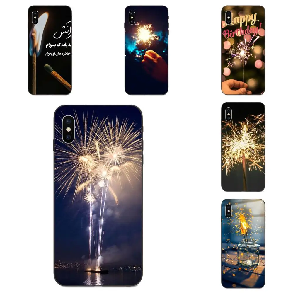 Мягкий чехлов из термопластичного полиуретана (TPU) на телефоны красивые ночные