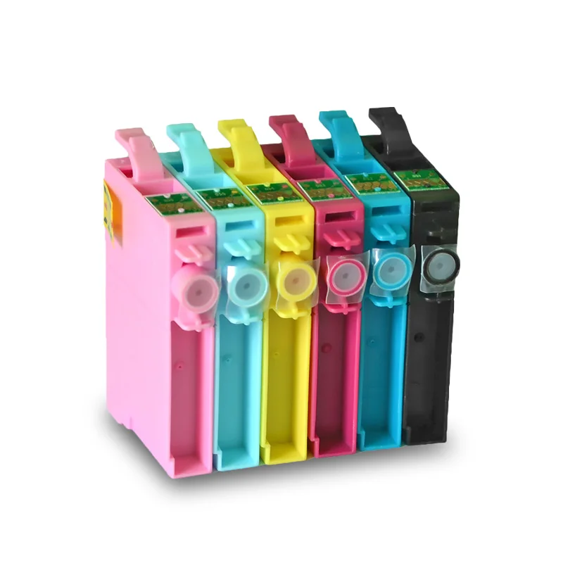 12 шт. совместимый Бинк картридж T0781 T0782 T0783 T0784 T0785 T0786 для EPSON Stylus Photo R260 R280 R380 RX580 595 680