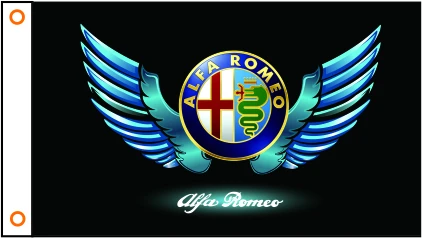 

Car Flag Alfa Romeo Banner 3ftx5ft 100% Polyester