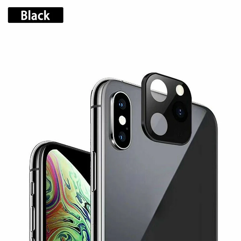 Подходит для iPhone Apple X XS MAX секундная смена 11Pro для iPhone 11 PRO MAX наклейка на рассеиватель Модифицированная крышка камеры металлическая защита