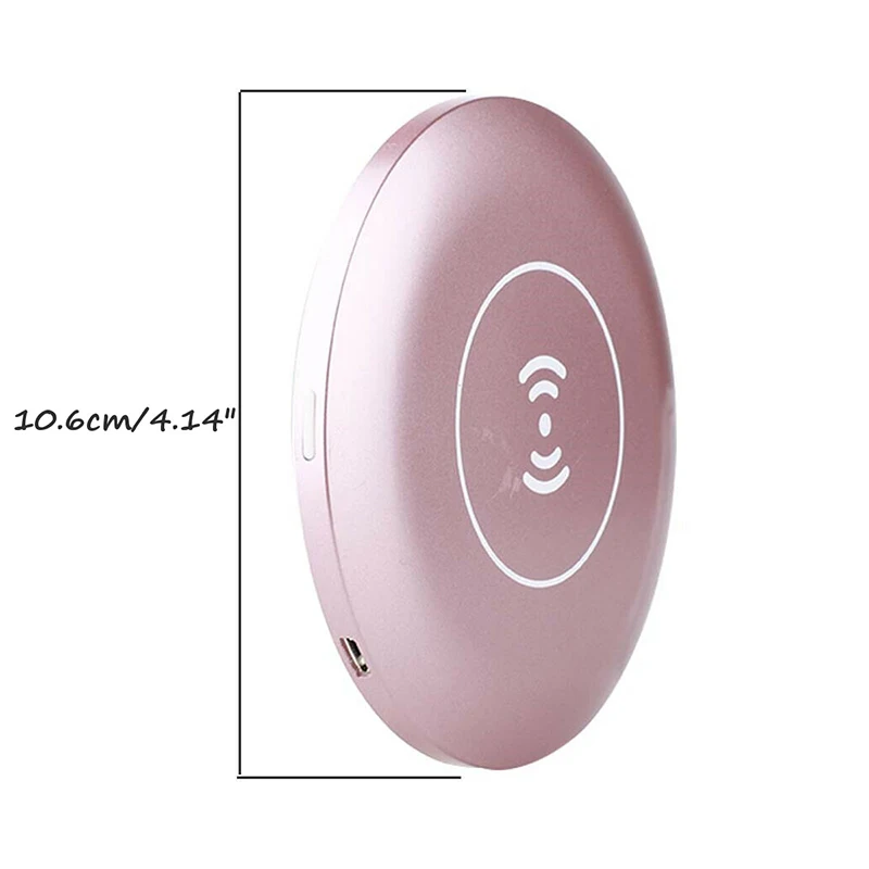 Portable Lighted Makeup Mirror with Wireless Charger for IOS and Android Phone,Vanity Mirrors with LED Lights