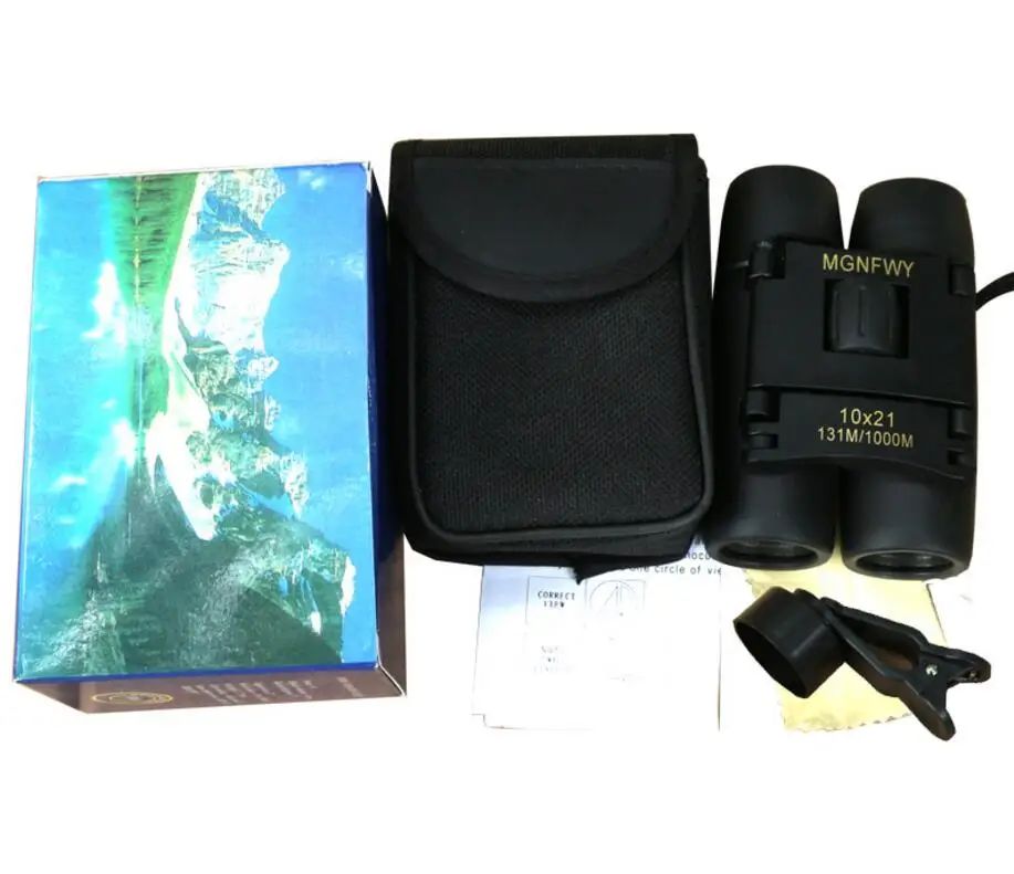 

10 Outdoor Travel Concert 10 Times Student Camping Telescope Binoculars pocket Birthday Gift Telescope with Phone Adapter Mount