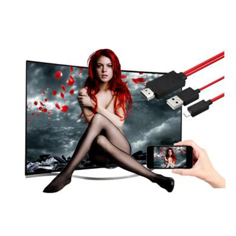 2 м MHL Micro USB к HDMI 1080P телевизионный HD кабель адаптер для универсальных телефонов Android