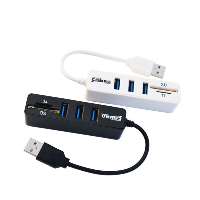 Combo USB 2 0 Высокое Скорость 3 Порты и разъёмы Hub + SD устройство для считывания с tf-карт