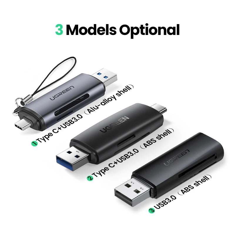 UGREEN - USB 3, 0 & Type C  SD Micro SD TF -     --  SD -