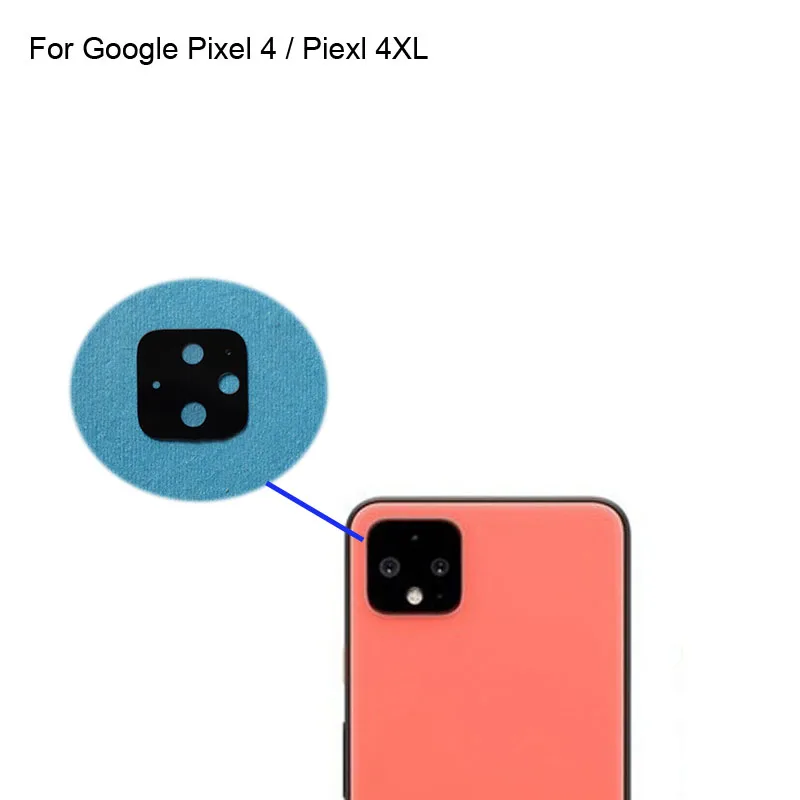 

High quality For Google Pixel 4 Back Rear Camera Glass Lens test good For Google Pixel4 XL 4XL Replacement Parts