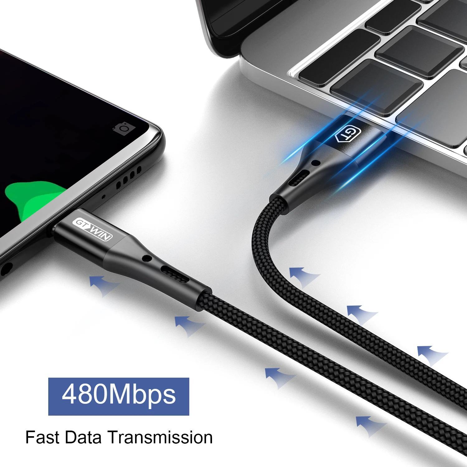 Кабель GTWIN USB Type C 3 м для Samsung s10 Plus 3a кабель быстрой зарядки и передачи данных Xiaomi