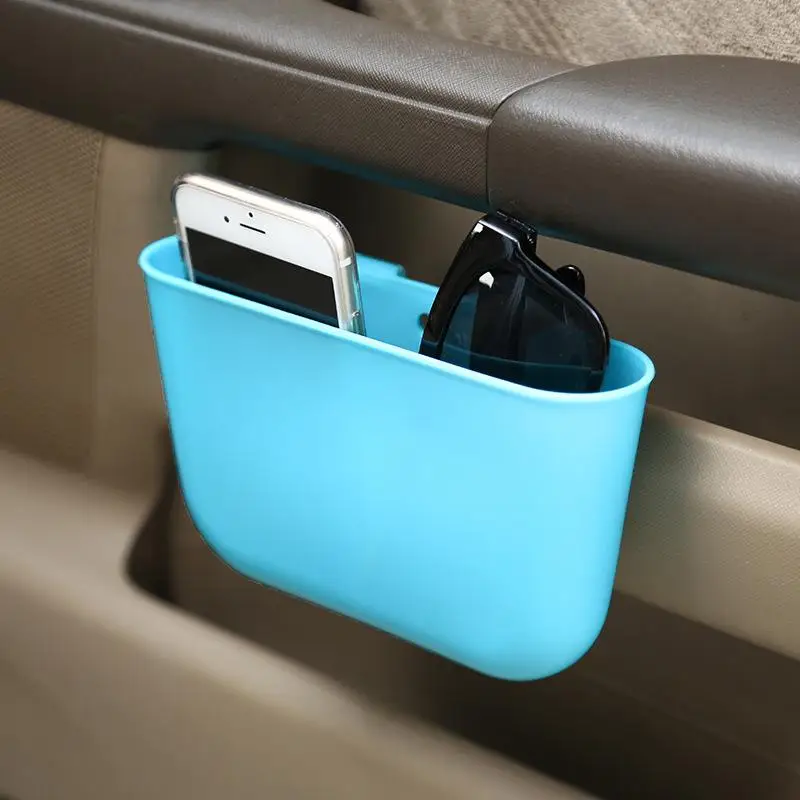 

Car Interior Hanging Storage Box Universal Container Mini Trash Bin