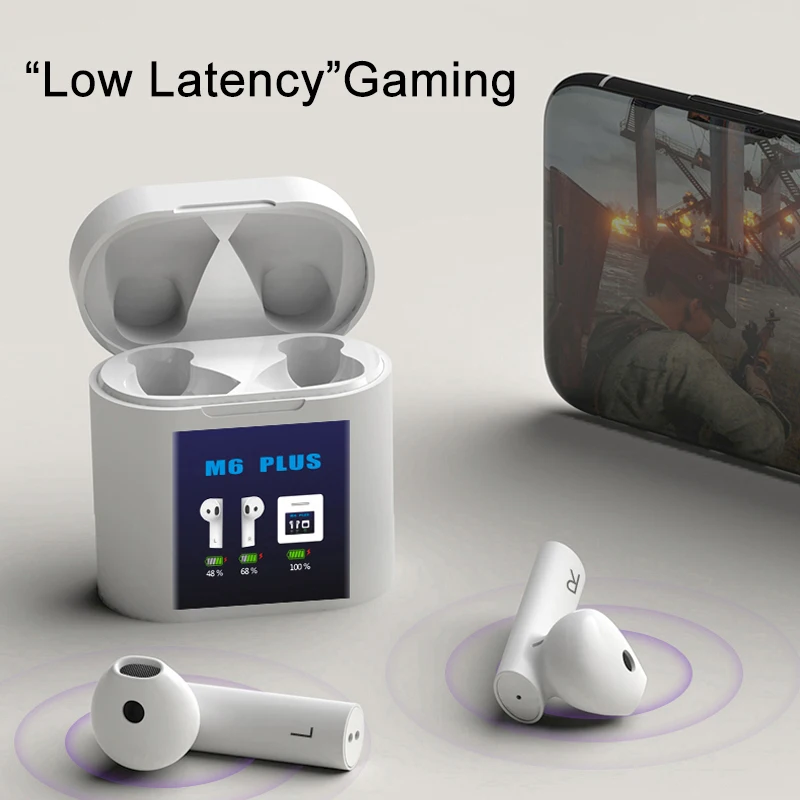 Tongdaytech TWS Bluetooth Earphone LCD Fone De Ouvido Wireless Sport Earphones For Iphone Samsung Xiaomi With Temperature Tester |