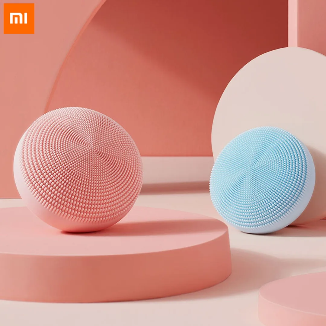 

Оригинальная электрическая щетка Xiaomi для чистки лица, ультразвуковой скребок для кожи, силиконовый Ультразвуковой очиститель с вибрацией, ...