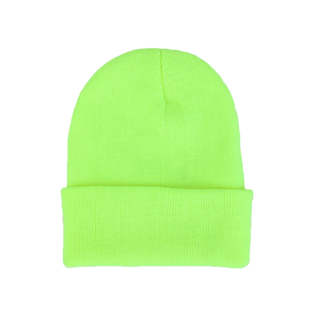 Осенне зимняя эластичная Вязаная Шапка бини в стиле унисекс|Мужская Skullies &